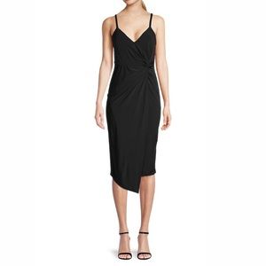 Socialite Twist-Front Slip Dress